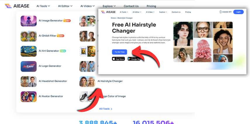 aiease perm haircut filter