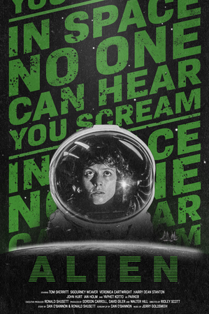 alien fiction iconic film posters