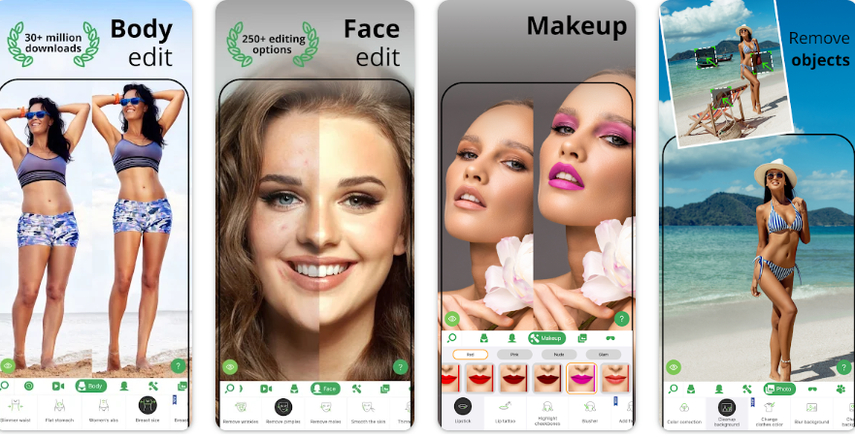 beardless filter app with retouchme app