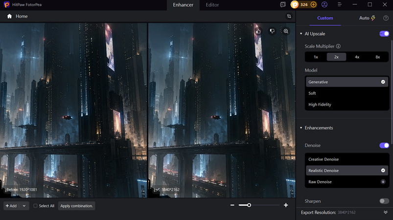 Before and After Noise Comparison