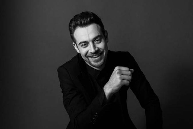 black and white portraits of men
