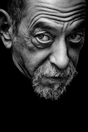 black and white portraits of men