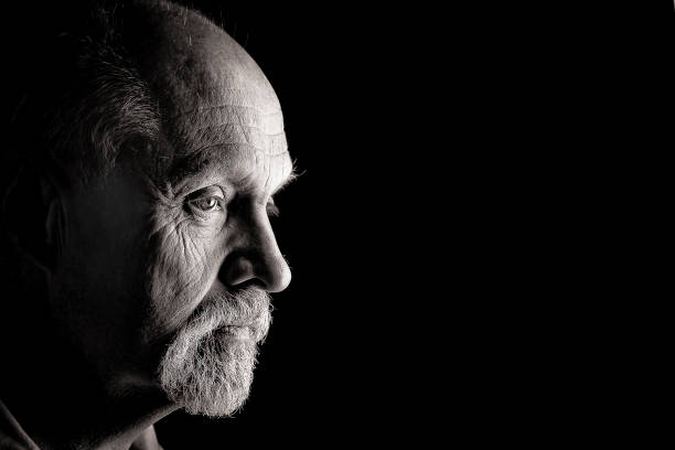 black and white portraits of men