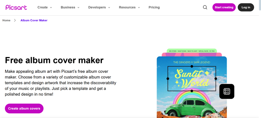 brat album cover generator with picsart