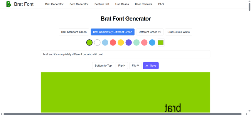 brat image generator with brat font