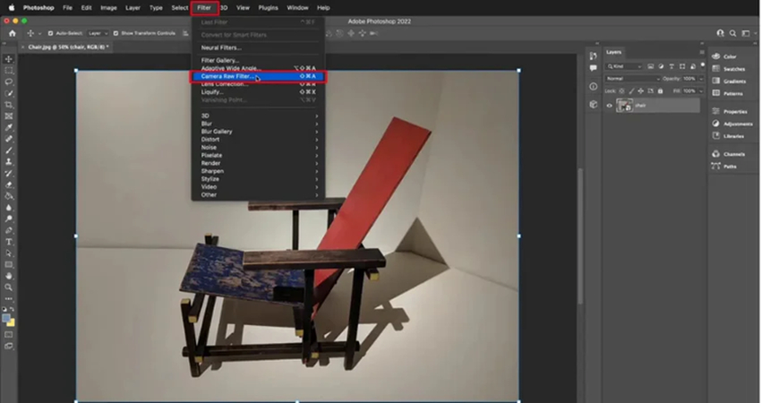 enhancing evidence photo with camera raw