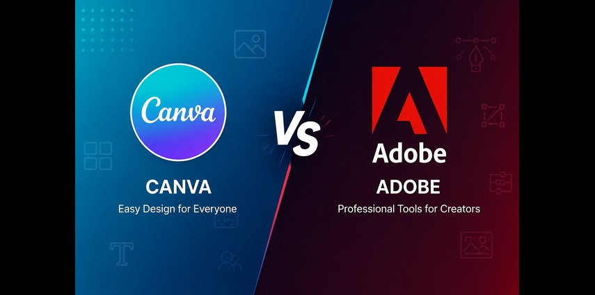 Canva vs Adobe design comparison