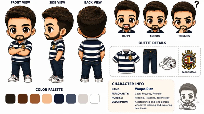 chibi character design sheet