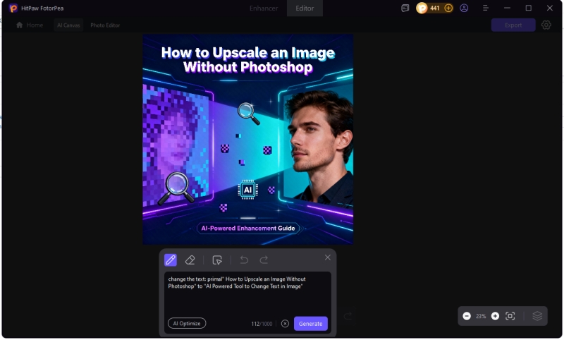 chat with ai for change text