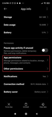 Android上的WhatsApp媒體權限