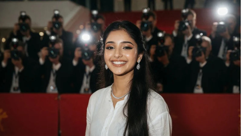close up flash photography cannes red carpet portrait