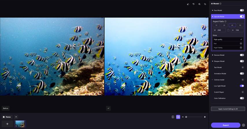 download enhanced low-light photo results