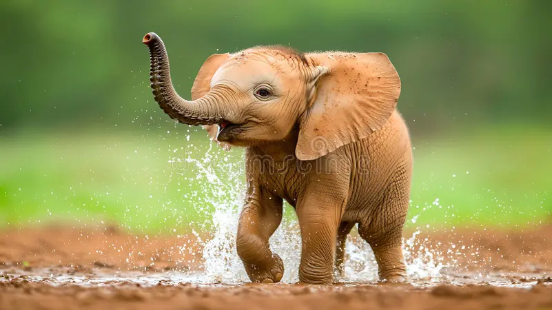 cute baby elephant
