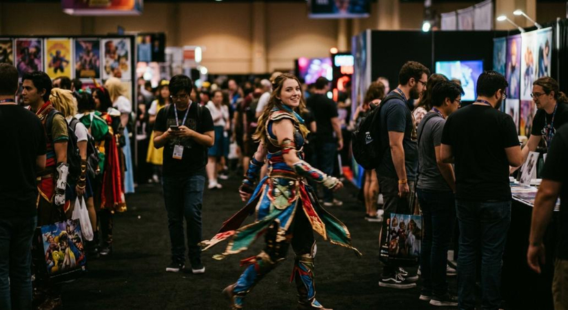 D23 cosplay photo with motion blur