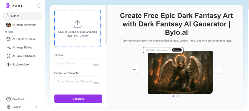 dark fantasy ai art