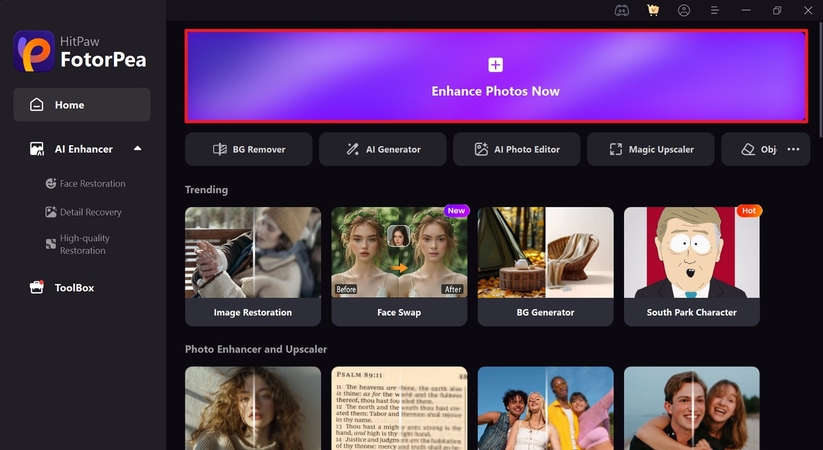 access fotorpea enhance images now
