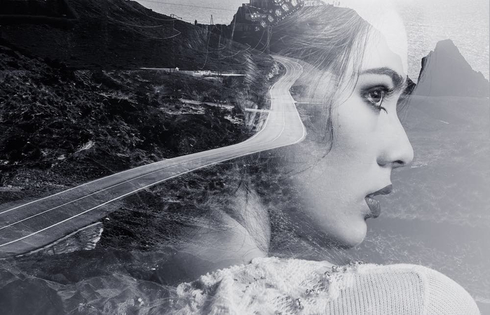 double exposure portraits