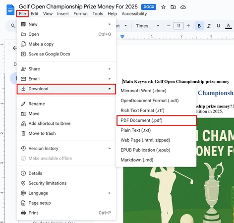 download pdf from google docs