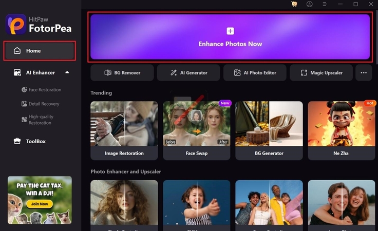 locate enhance photos now hitpaw fotorpea