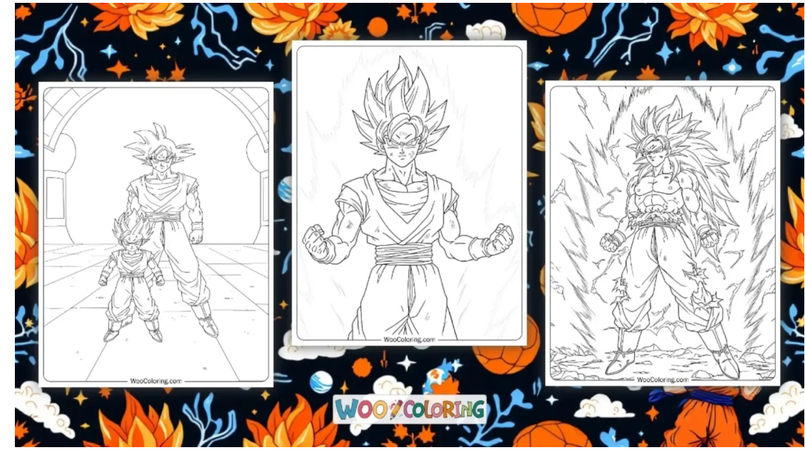 dragon ball z coloring pages goku