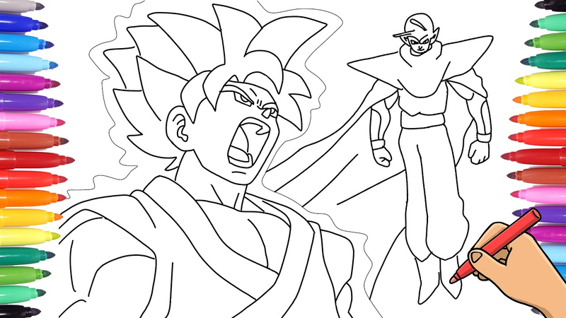 dragon ball z goku coloring pages printable