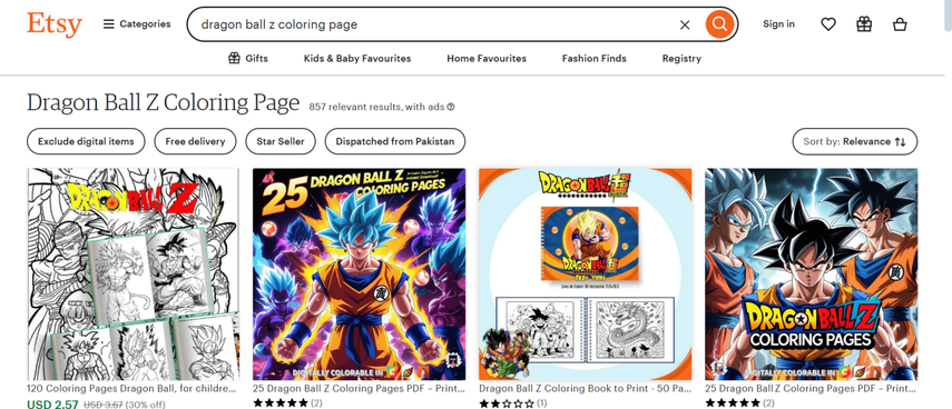dragon ball z goku coloring pages printable
