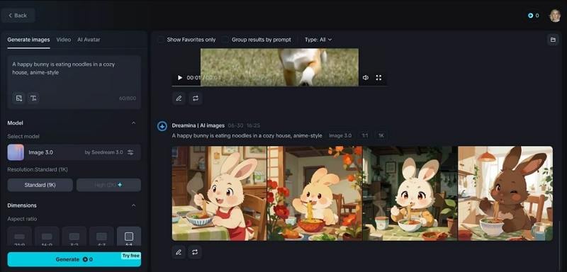 dreamina ai generate image