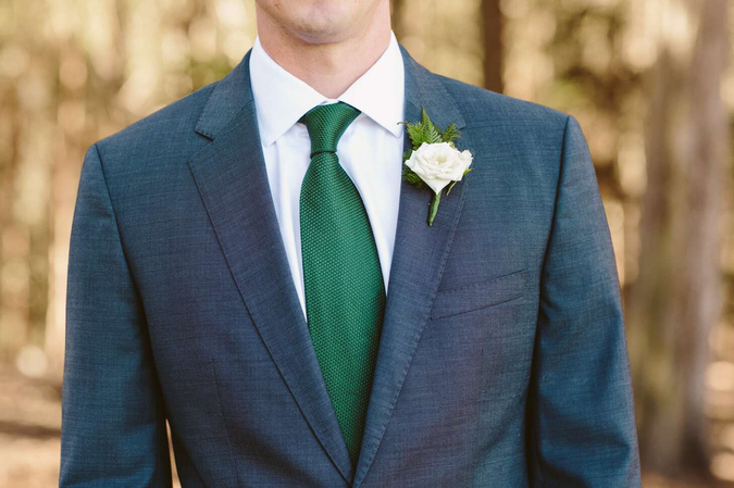emerald green tie