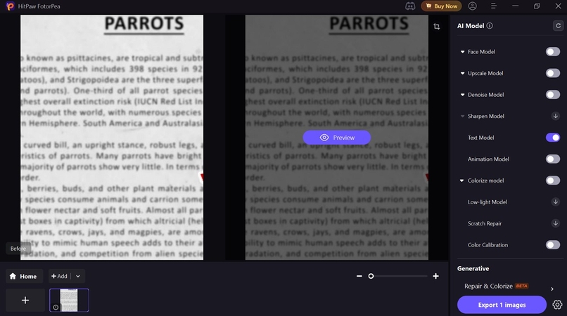 make text clear fotorpea