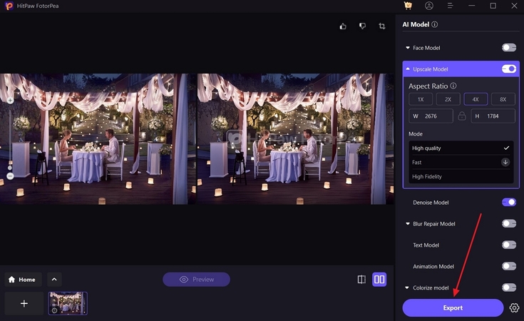 export results to device