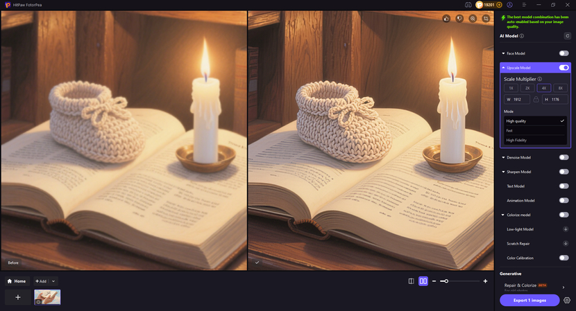 save enhance baptism card
