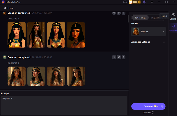export the images