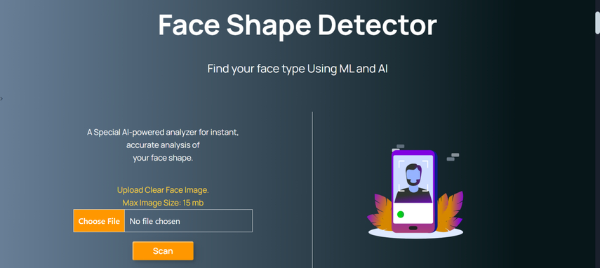 faces shapes detector com