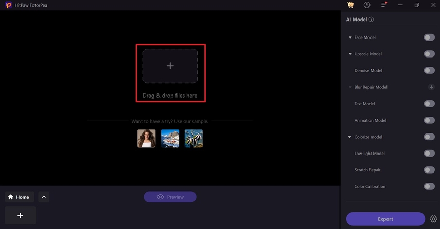 import waterfall image to fotorpea