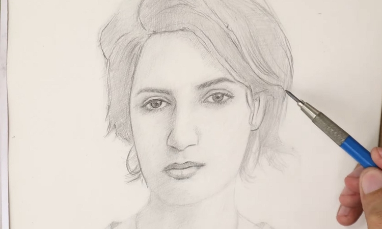 image to outline sketch final touches
