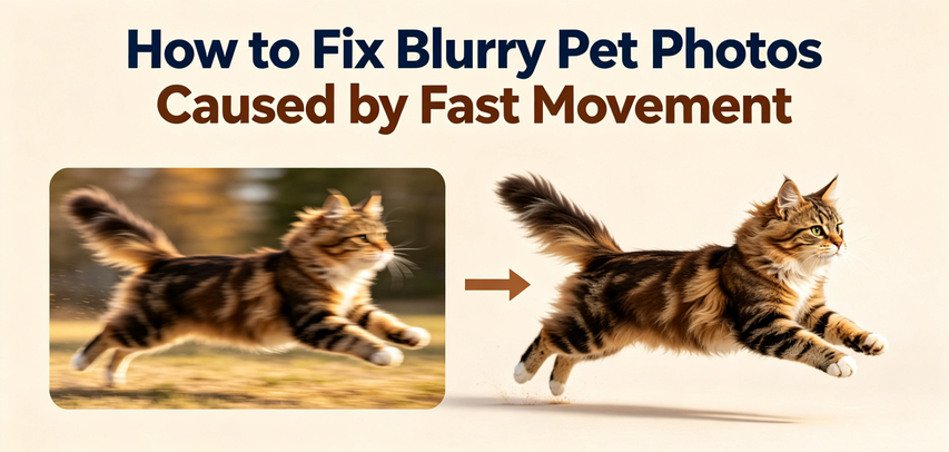 how to fix blurry pet photos