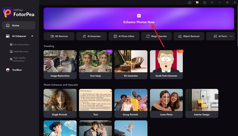 enhance photos with fotorpea