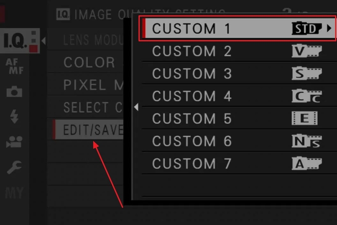 pick custom option night photography