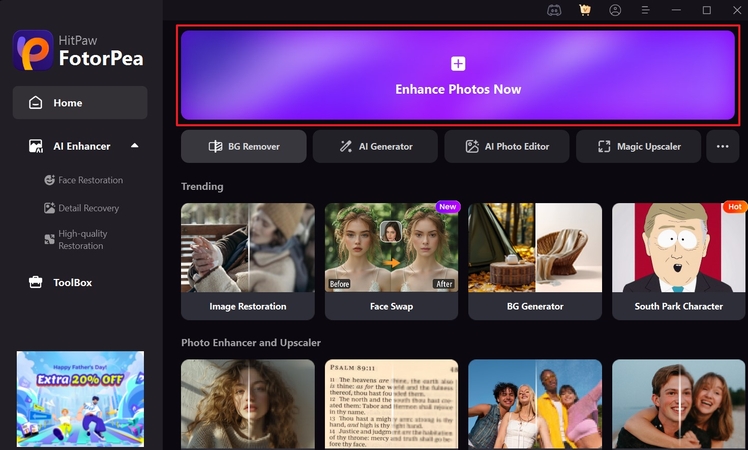 enhance images with hitpaw fotorpea