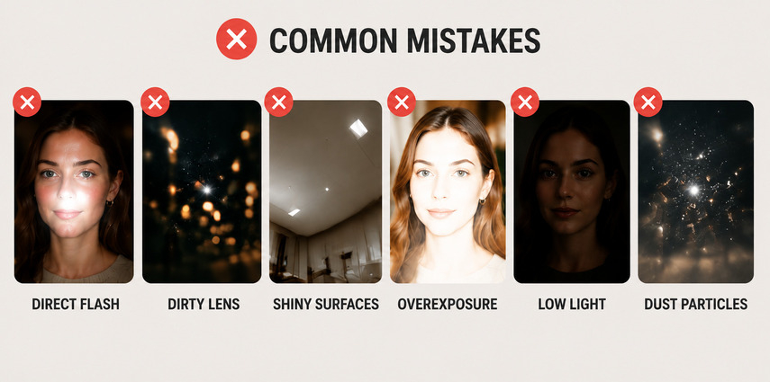 Causes of flash spots