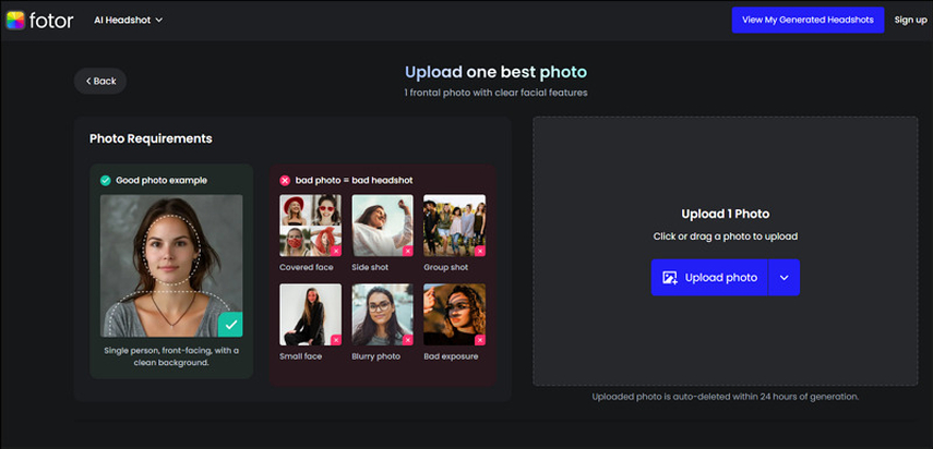 Fotor AI Portrait Generator