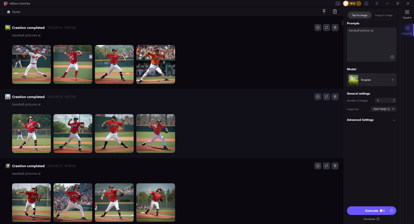 fotorpea baseball pictures ai generated