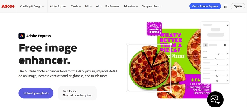 adobe express photo enhancer fujifilm pictures