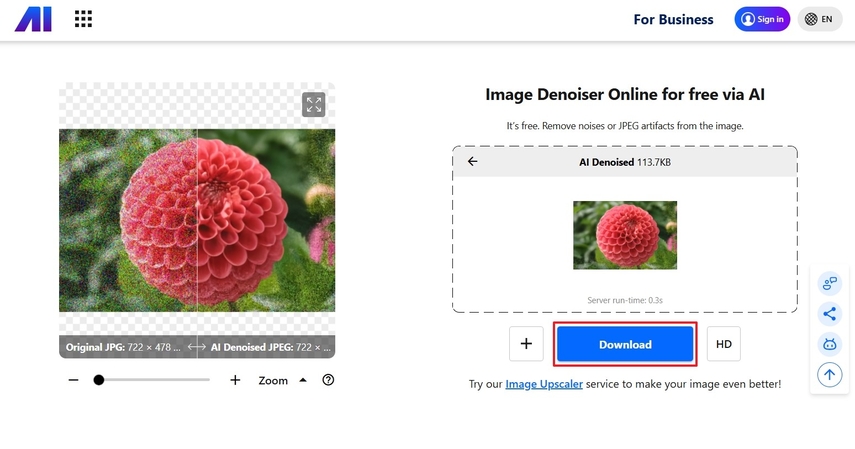 download clear image to device