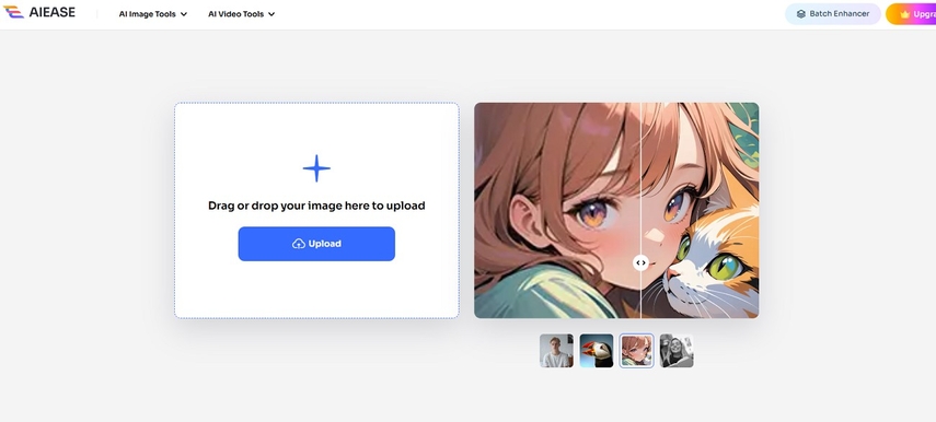 ai ease photo enhancer removes noise