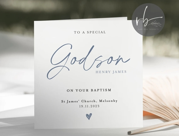 baptism cards for godson goddaughter