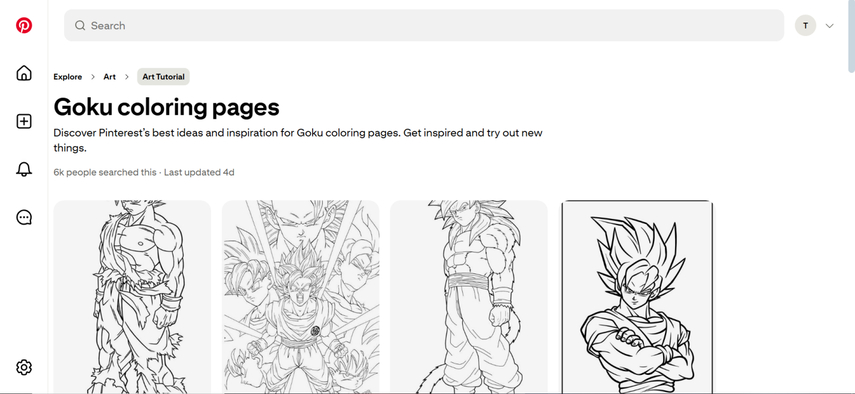 goku dragon ball z coloring pages