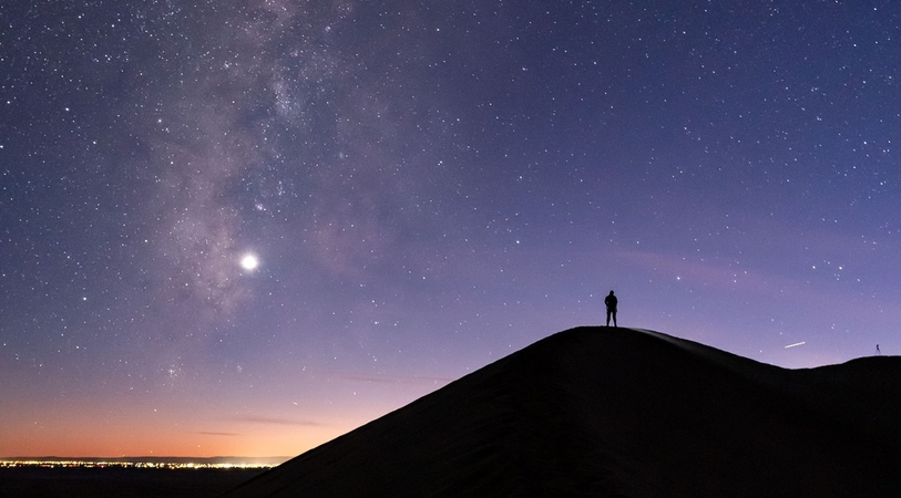グレートサンドューンズの夜空写真