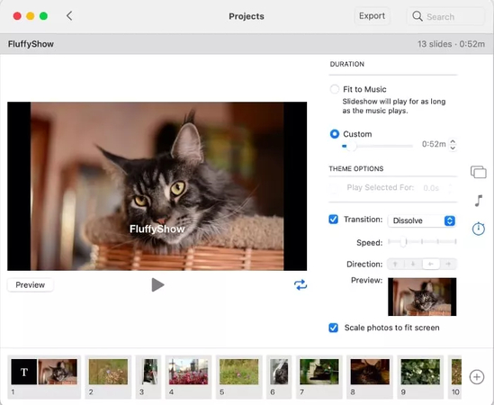 how do you create a slideshow on a Mac