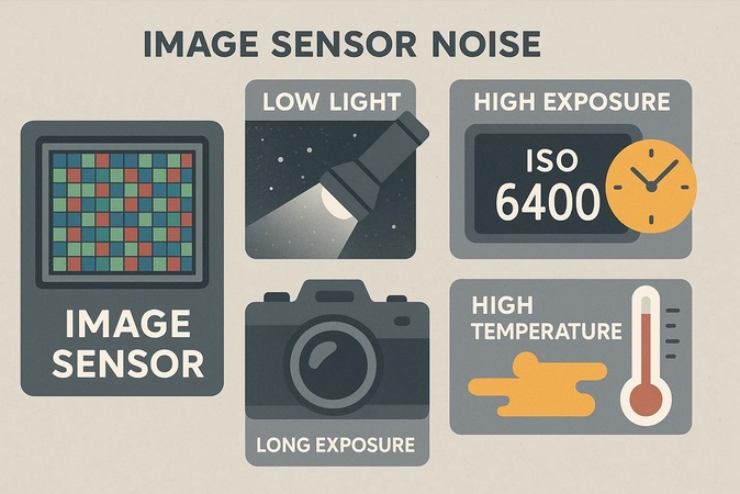 common causes of image sensor nosie